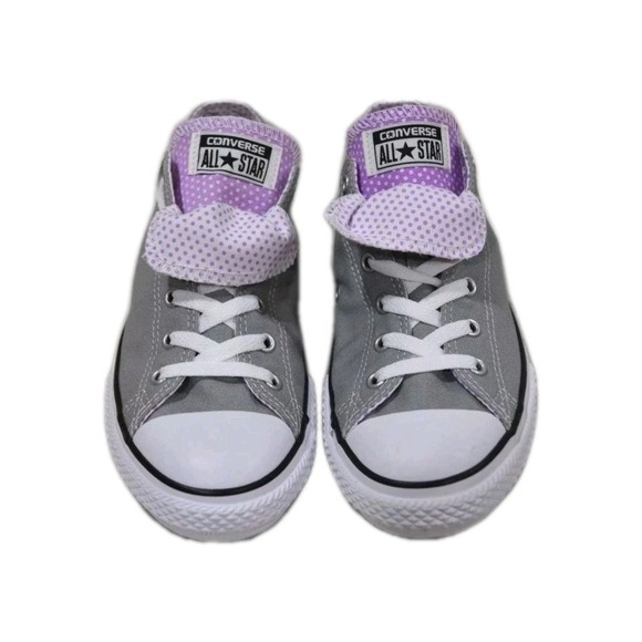 Converse Chuck Taylor Double Tongue‎ Dolphin/Fuschia Girl's Sneakers Sz 3 #1028 - Picture 1 of 10